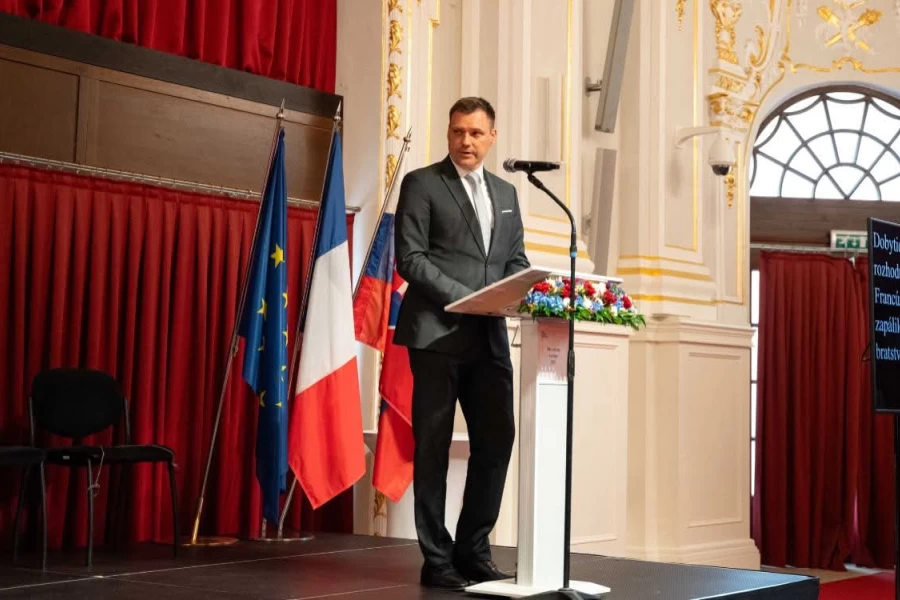Tomáš Taraba na štátnych oslavách vo Francúzsku