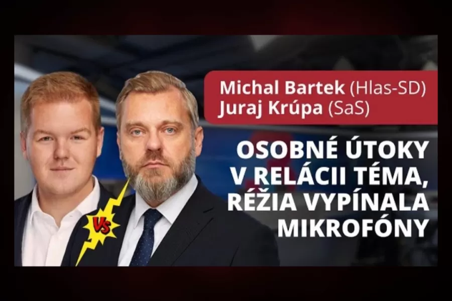 Michal Bartek vs Juraj Krúpa - hádka v štúdiu, vypnuté mikrofóny...