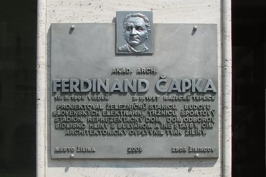 Ferdinand Čapka bol významný predstaviteľ architektonickej moderny na Slovensku