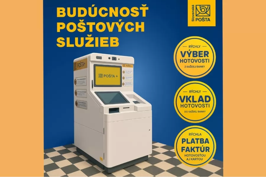 Slovenská pošta spustila pilotný projekt samoobslužných kioskov na vybraných pobočkách