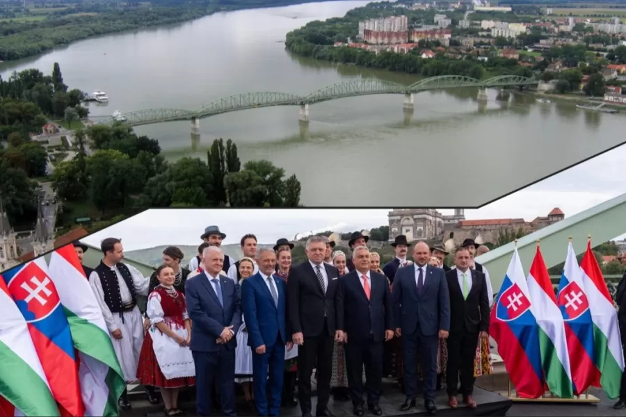 Robert Fico sa stretol s Viktorom Orbánom na Moste Márie Valérie