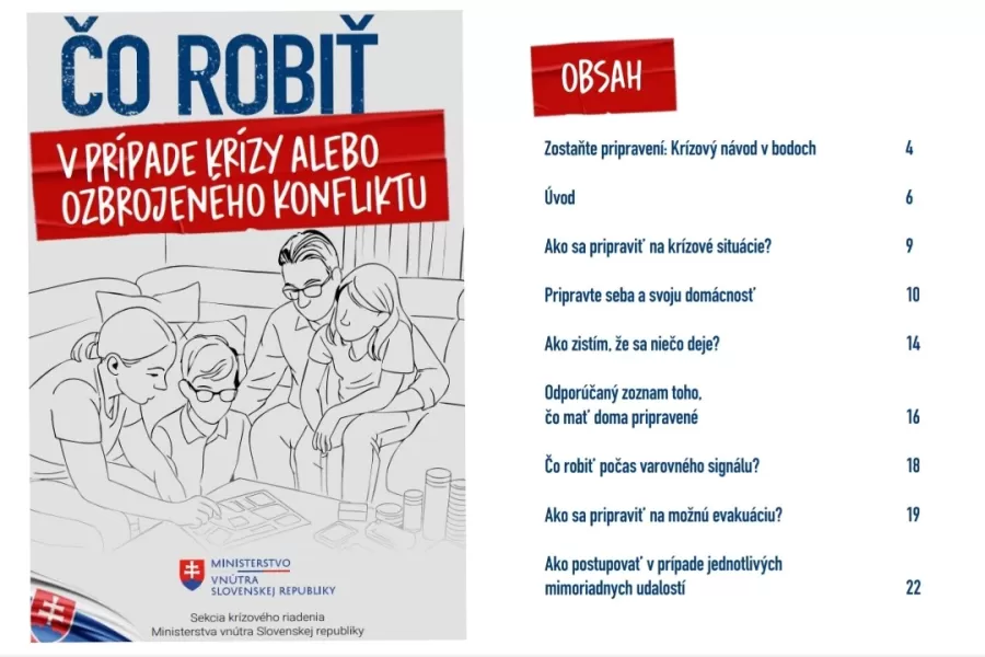 Ministerstvo vnútra pripravilo pre verejnosť príručku, ako sa správať v krízových situáciách