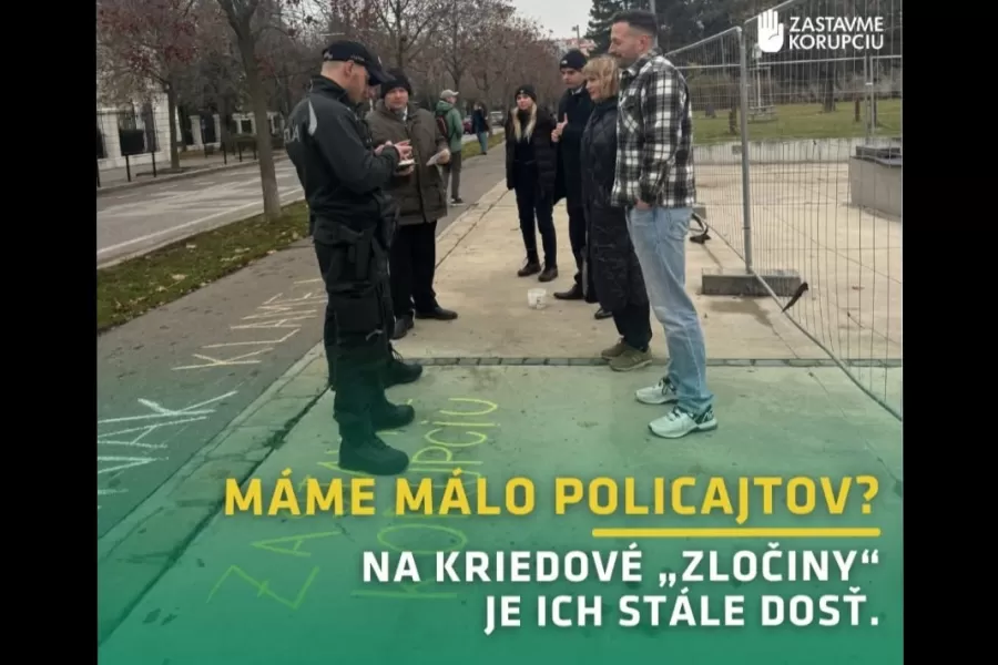Polícia sa ohradila voči zavádzajúcim tvrdeniam mimovládky Zastavme korupciu