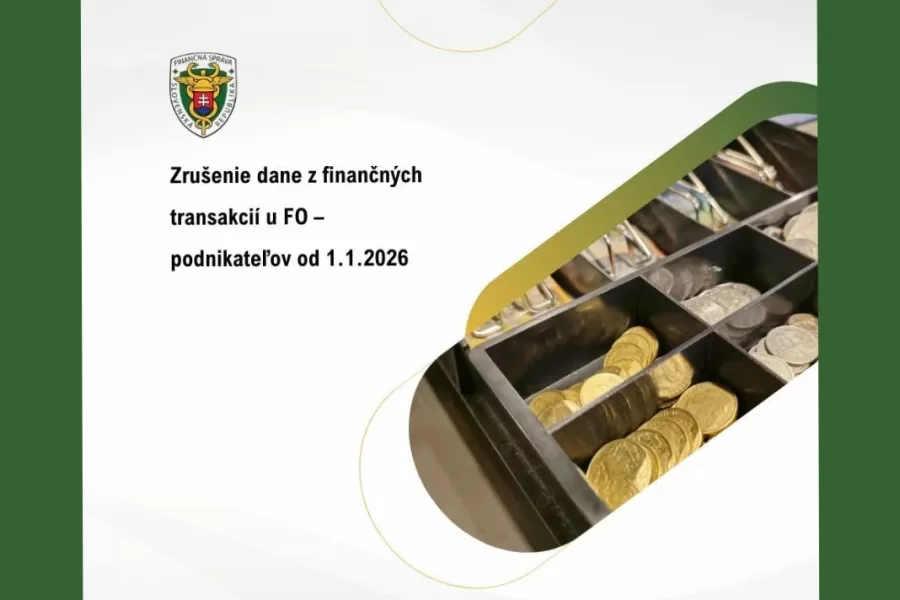 Zrušenie dane z finančných transakcií u FO - podnikateľov od 1.1.2026