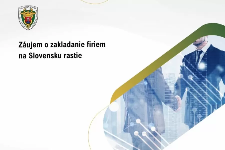 Finančná správa: Záujem o zakladanie firiem na Slovensku rastie