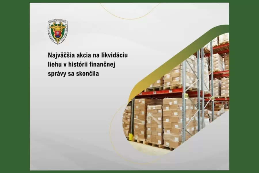 Najväčšia akcia na likvidáciu liehu v histórii finančnej správy sa skončila