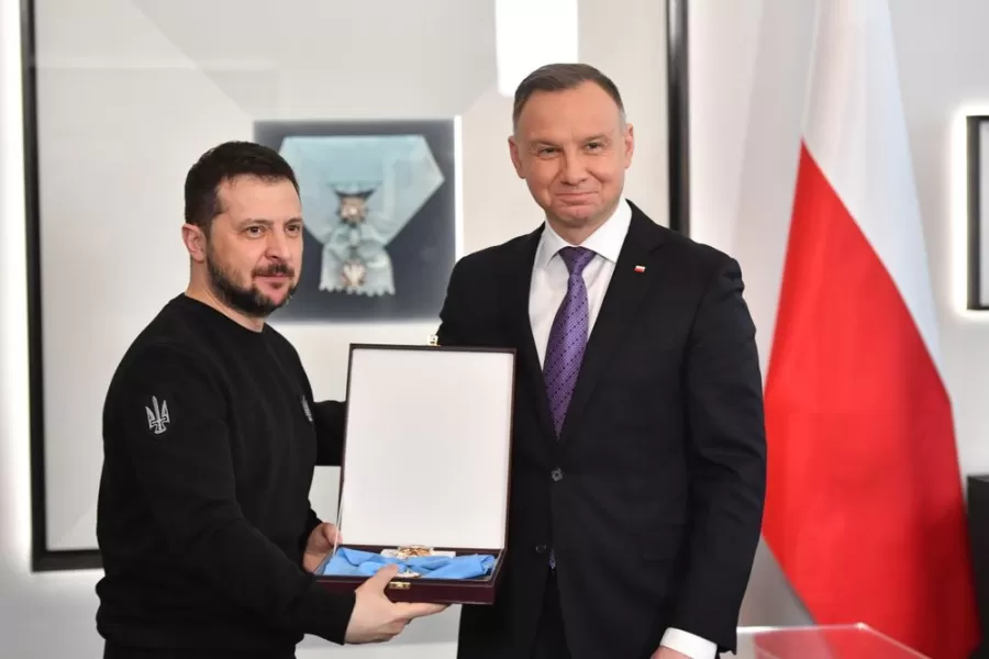 Poľský prezident Nawrocki navrhol odobrať Zelenskému najvyššie štátne vyznamenanie