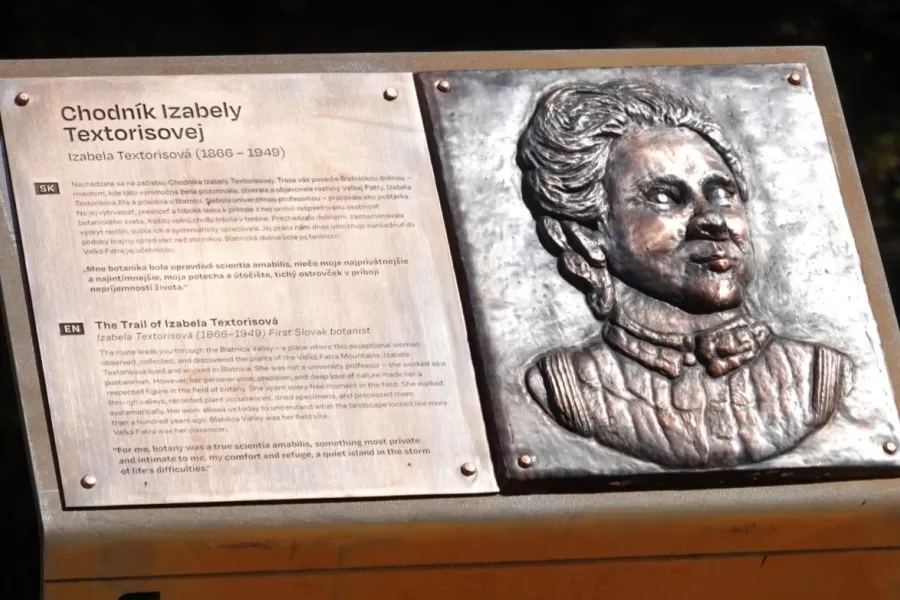 V Blatnickej doline je nový náučný chodník Izabely Textorisovej