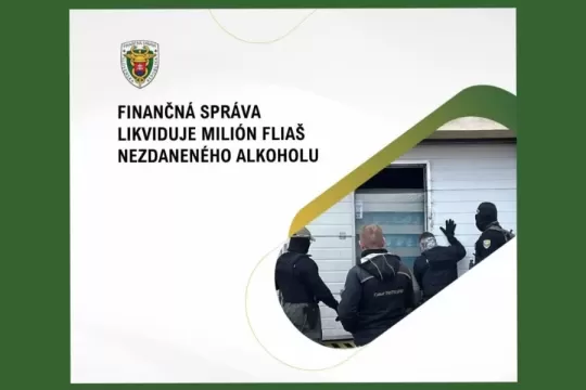 Finančná správa likviduje milión fliaš nezdaneného alkoholu