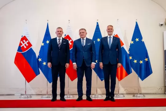 Robert Fico: Traja slovenskí najvyšší ústavní činitelia sú spolu